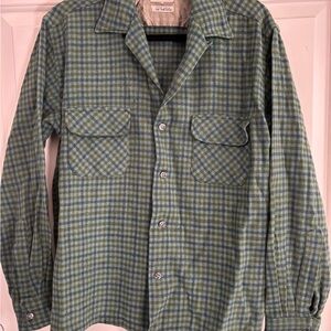 Vintage 1960’s wool check shirt from The Broadway made in Japan